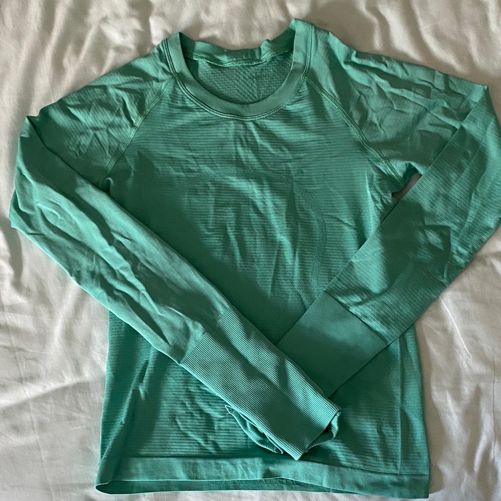 Teal Lululemon Swiftly Tech Long Sleeve